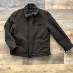 Brand New Alfani Dark Brown Wool Lined Coat